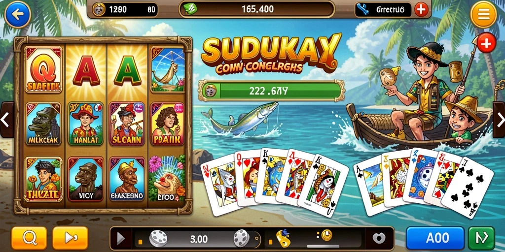 Screenshot menampilkan grafis lingkungan yang indah.