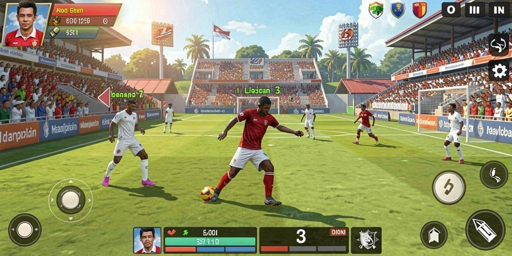 Tampilan grafis yang memukau dan berwarna-warni.