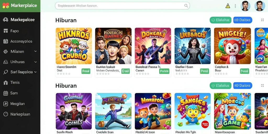 Tampilan awal yang menarik dan mudah dipahami.