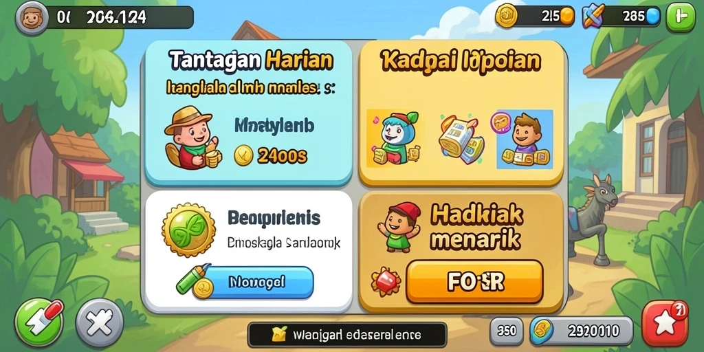 Tampilan antarmuka pengguna yang menarik.