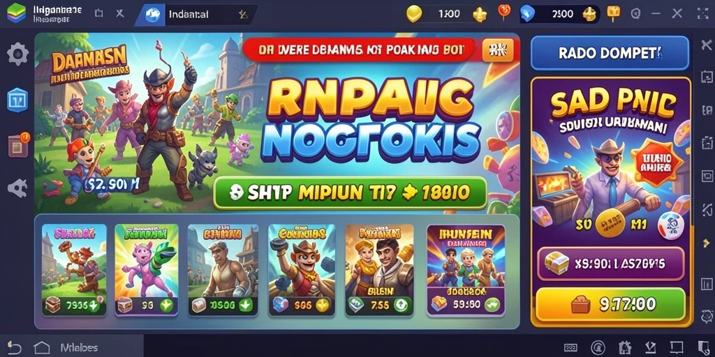 Tampilan utama HIT9 dengan karakter menarik.
