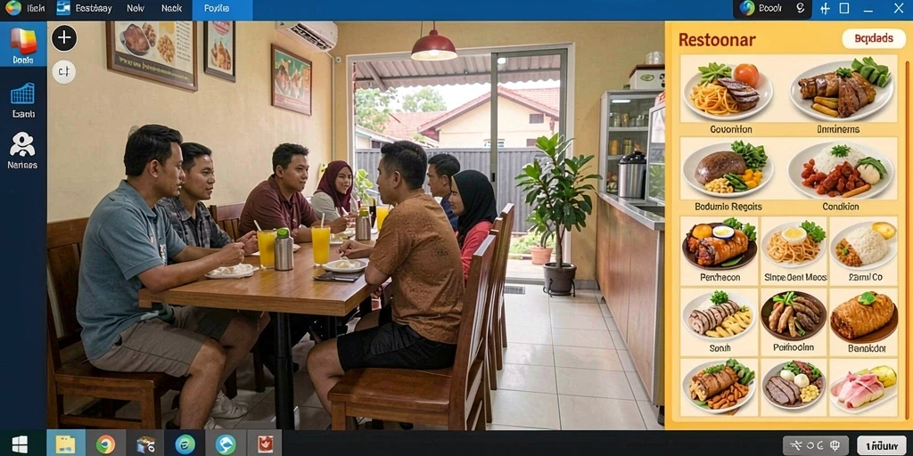 Tampilan antarmuka MC777 yang intuitif dan mudah digunakan.