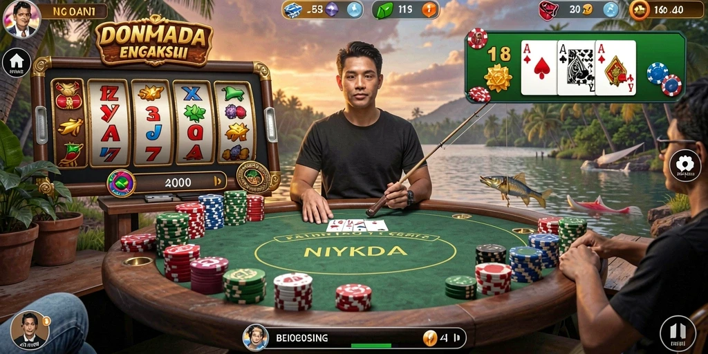 Screenshot menampilkan karakter utama dalam aksi yang mendebarkan.