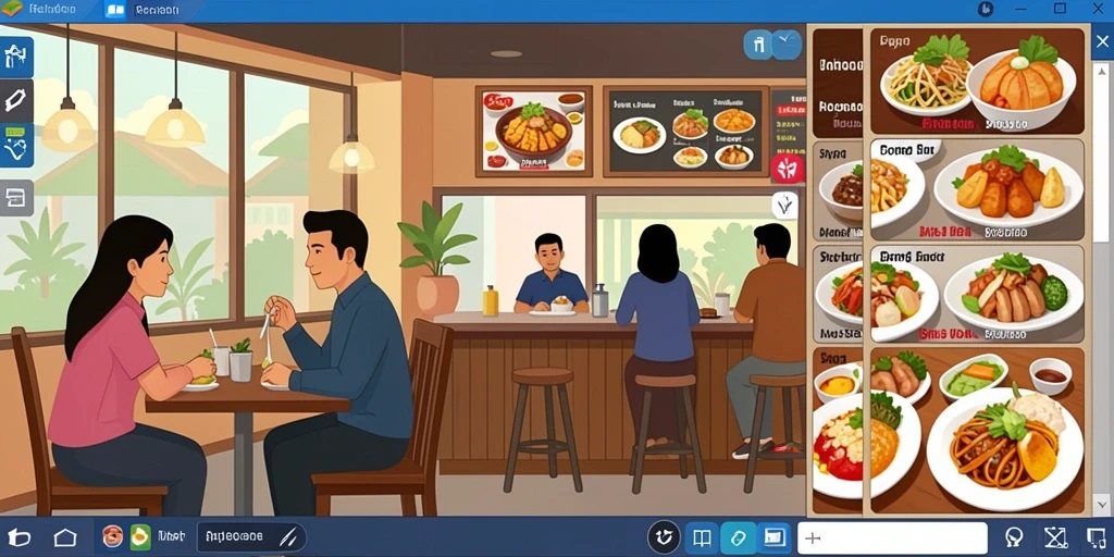 Layar utama aplikasi dengan pilihan undian menarik.