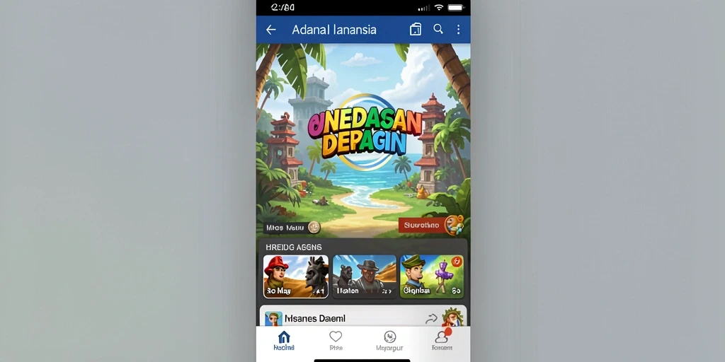 Tampilan awal aplikasinya yang menarik dan intuitif.