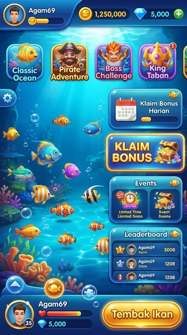 Cuplikan layar menu unduhan agam69 untuk perangkat Android